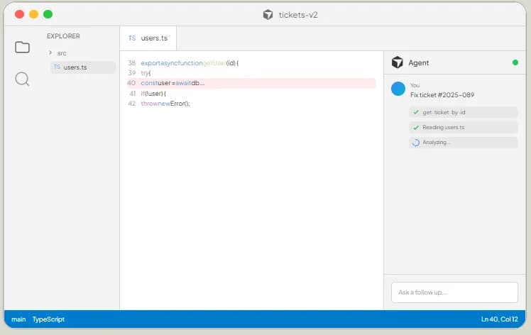 Refront Cursor integration - AI analyzing ticket and codebase