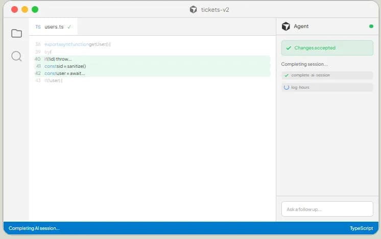 Refront Cursor integration - Automatic hour logging after fix