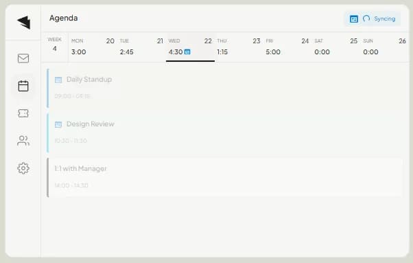 Outlook Calendar sync