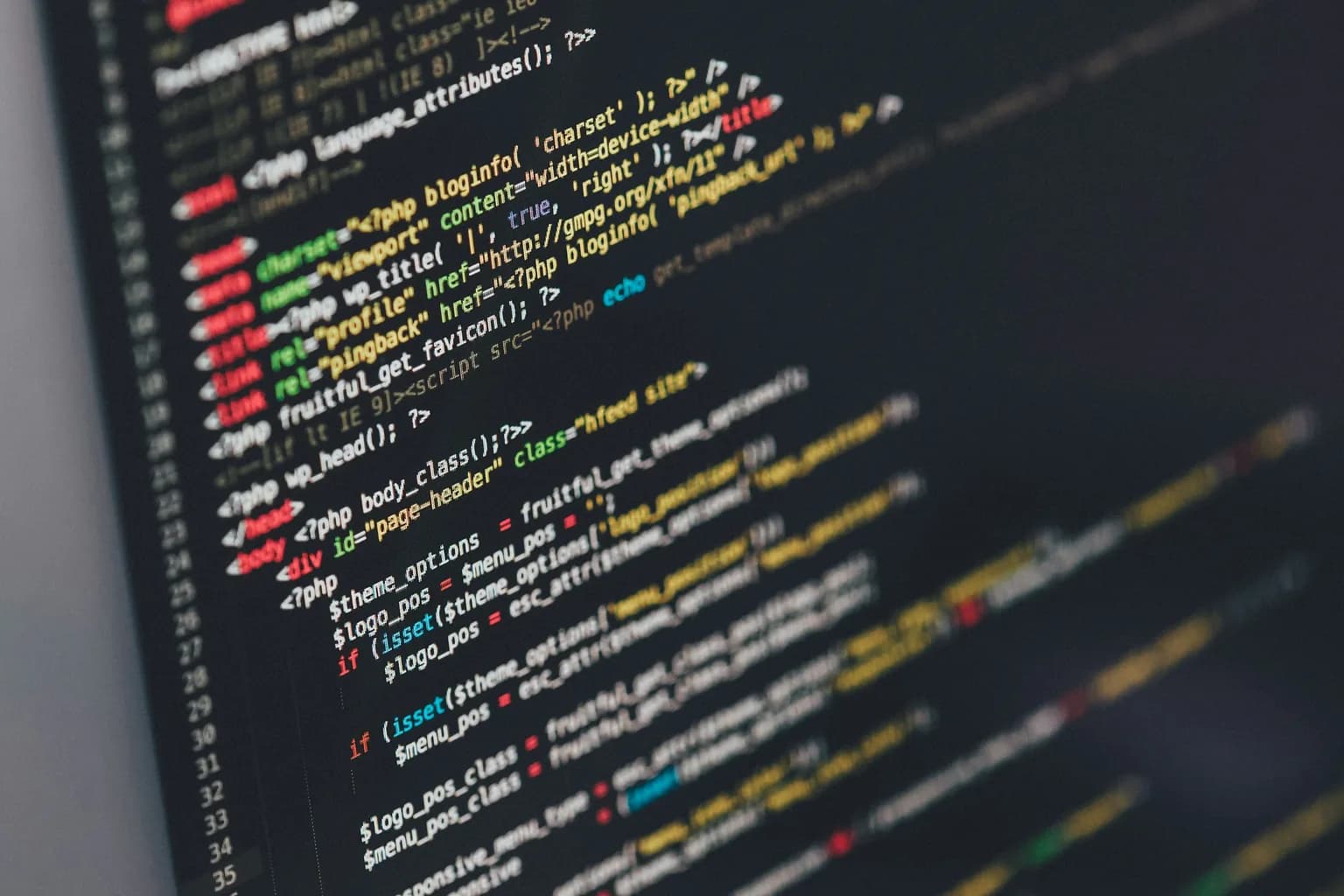 Bestaande code op het scherm, klaar voor herbouw