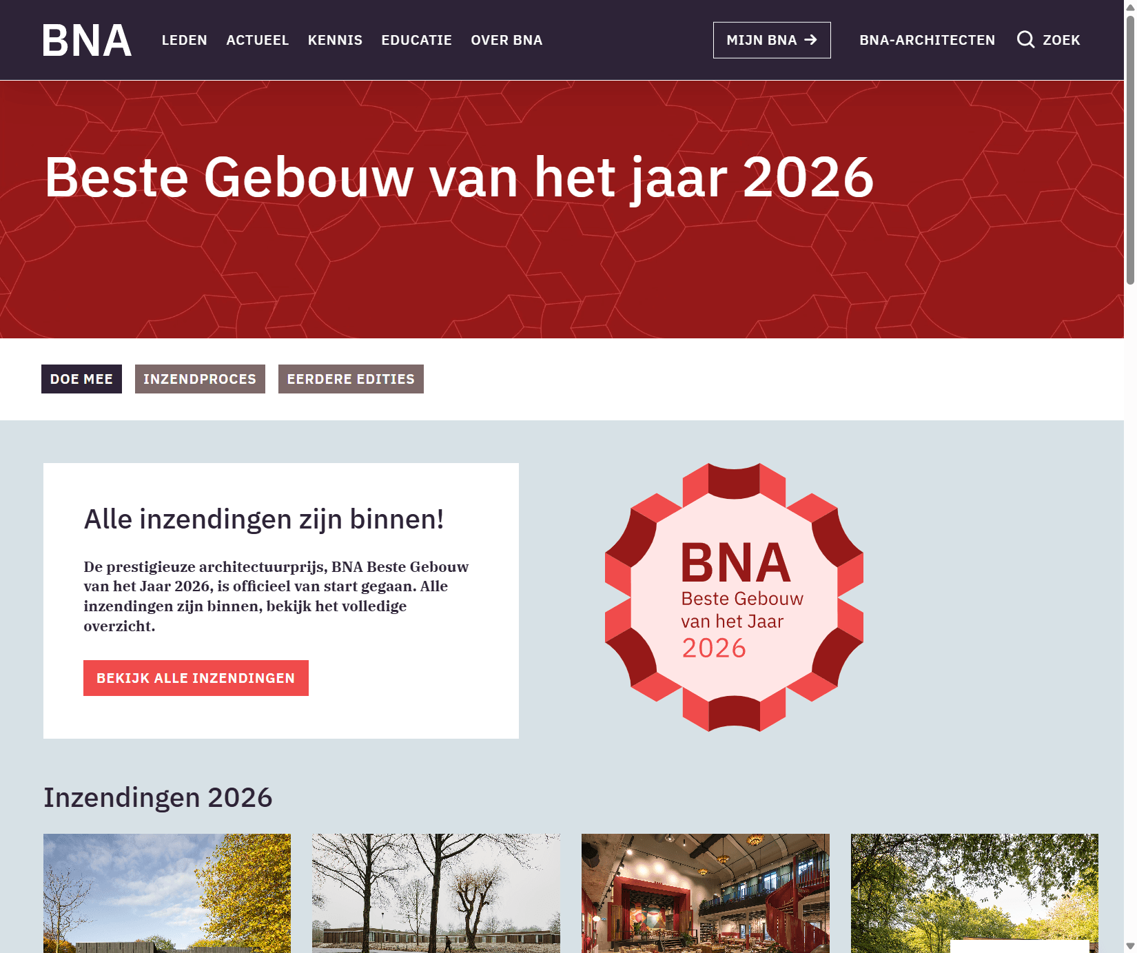 BNA - Koninklijke Bond van Nederlandse Architectenbureaus: Bna Gebouw Van Het Jaar